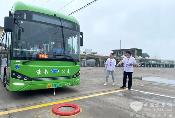 开沃新能源汽车 新能源公交车 淮南公交 驾驶员 职业技能竞赛