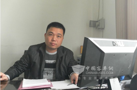 湖南省湘潭市公交公司技术部部长张胜槐