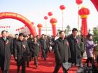 世界电动车协会主席、中国工程院院士陈清泉教授等出席下线仪式