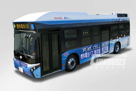 丰田燃料电池客车在日本东京试运行