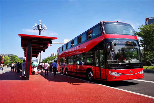 安凯HFF6110GS01DE5双层公交车（柴油国五30-77座）