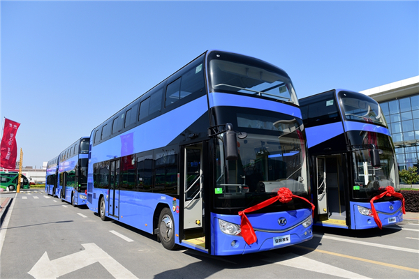 安凯HFF6110GS01DE5双层公交车（柴油国五30-77座）